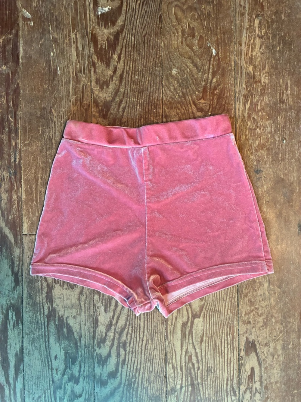 Velvet Heart Rose Pink High-Waist Velvet Shorts